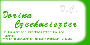 dorina czechmeiszter business card